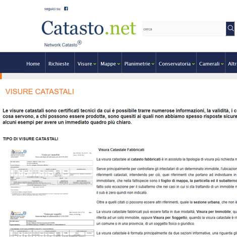 Visure su Catasto.net